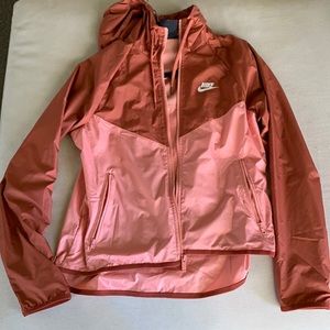 Nike windbreaker, salmon colored, XS